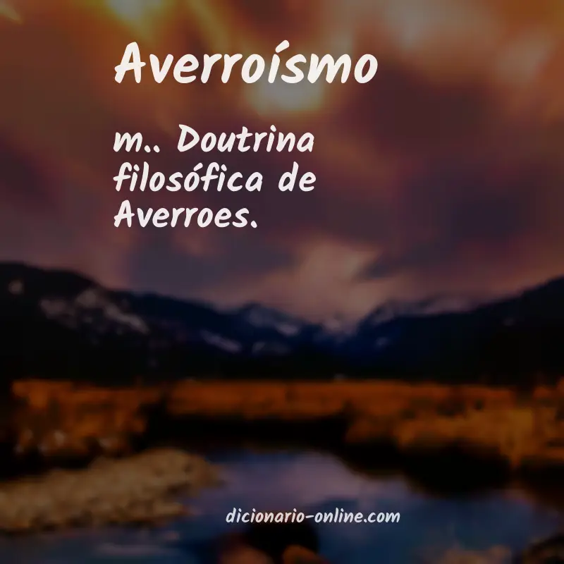 Significado de averroísmo