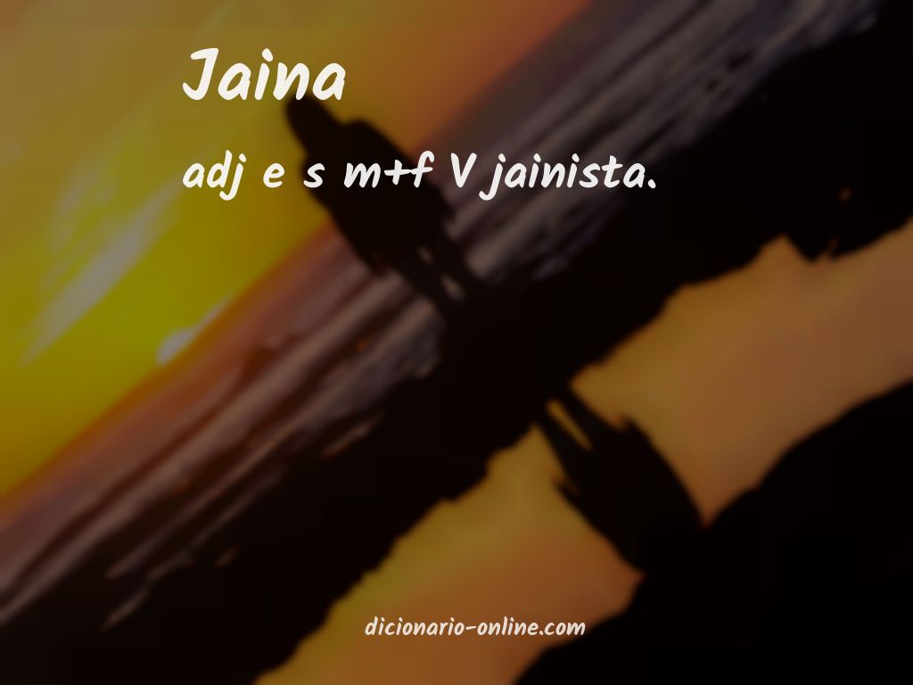 Significado de jaina