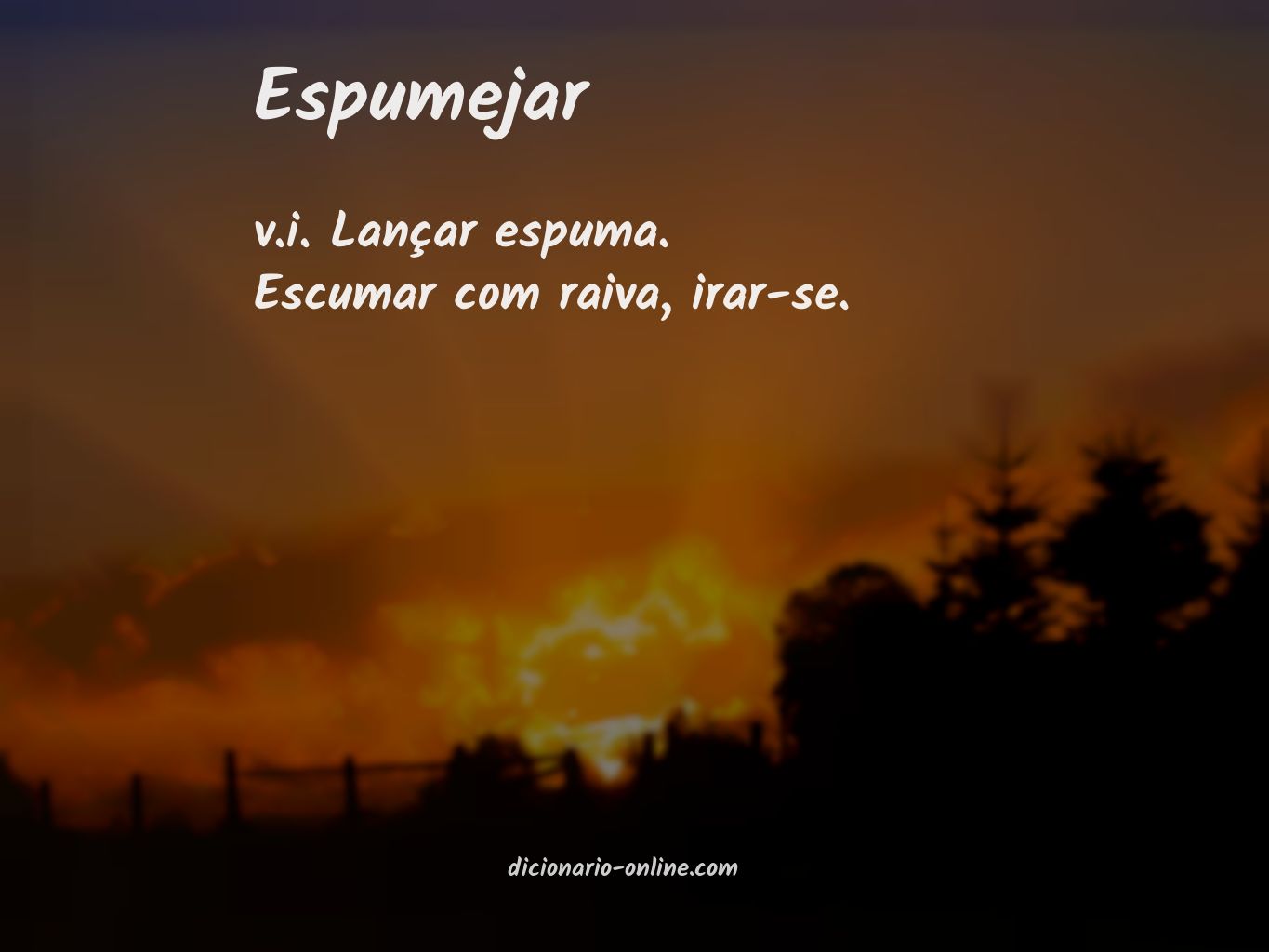 Significado de espumejar