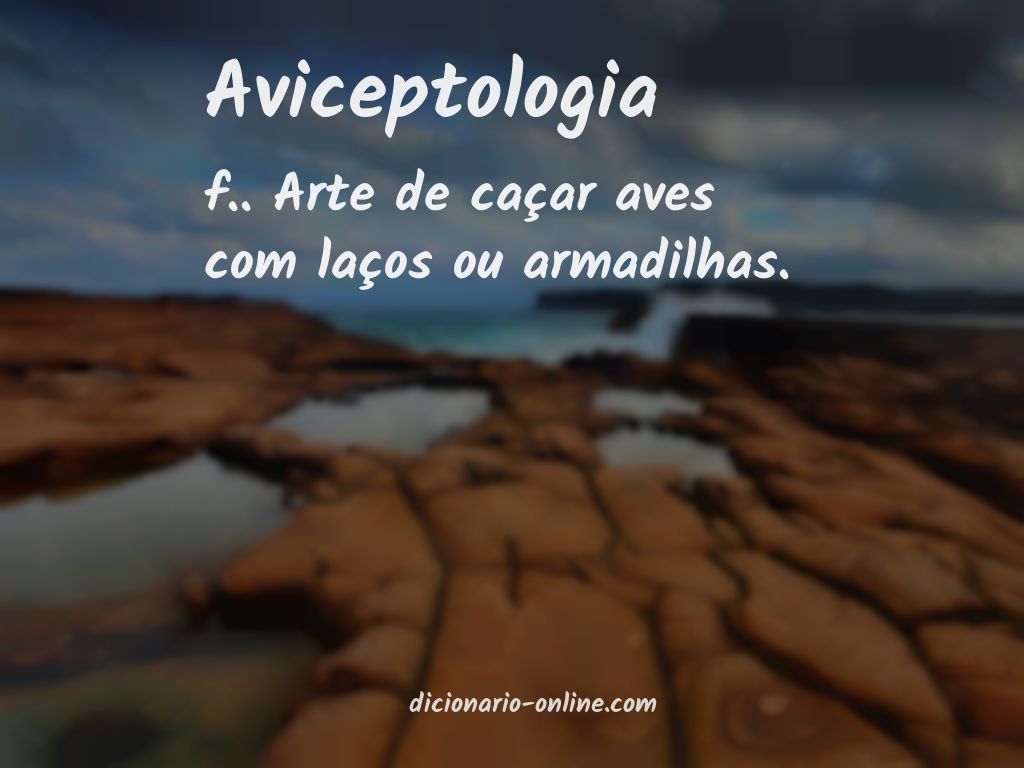 Significado de aviceptologia