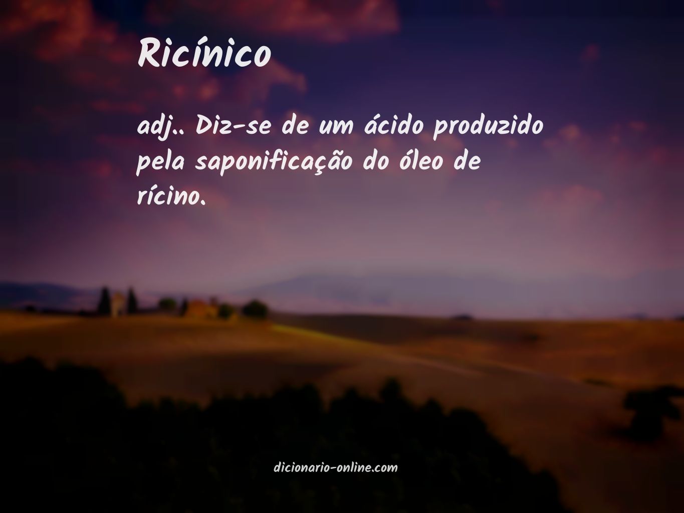 Significado de ricínico