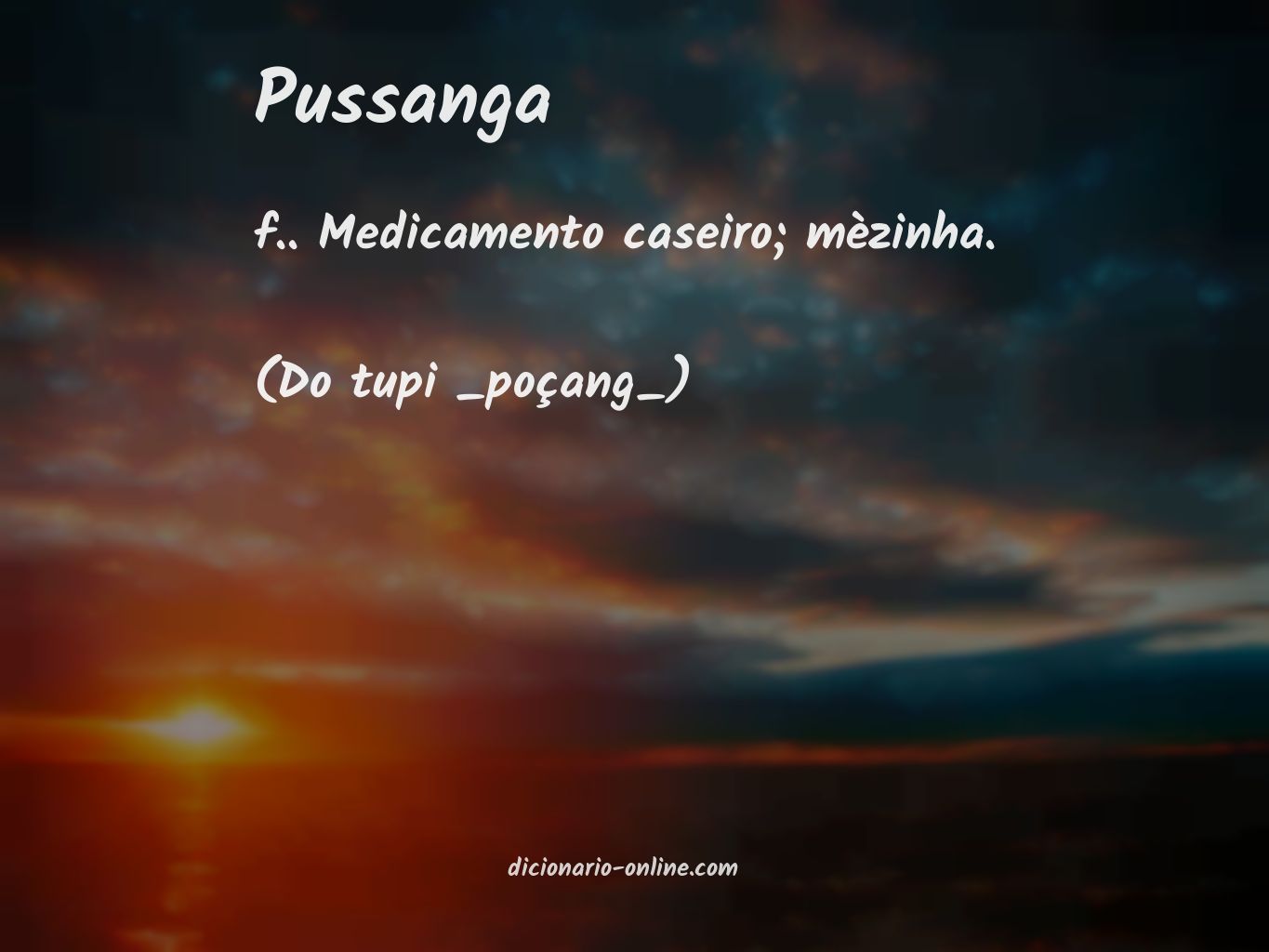 Significado de pussanga