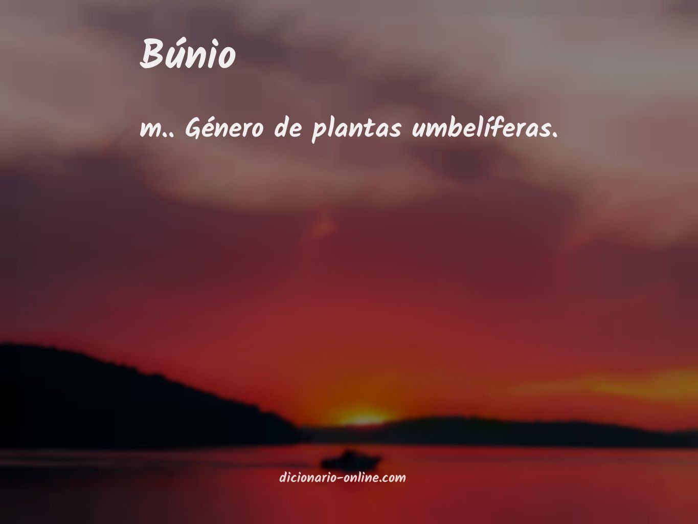 Significado de búnio