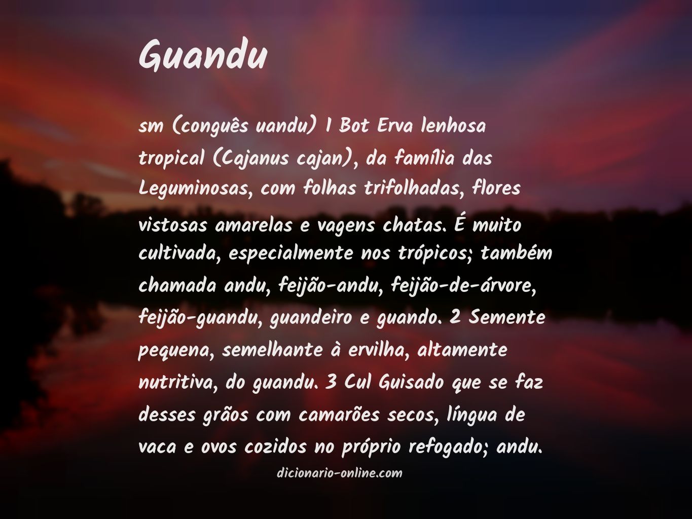 Significado de guandu