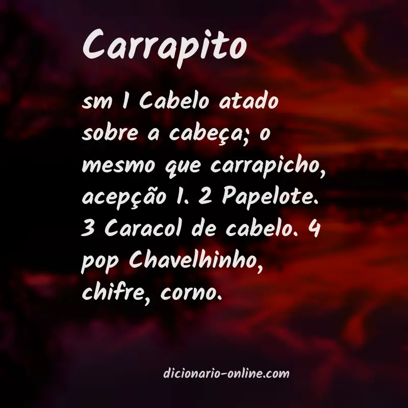 Significado de carrapito