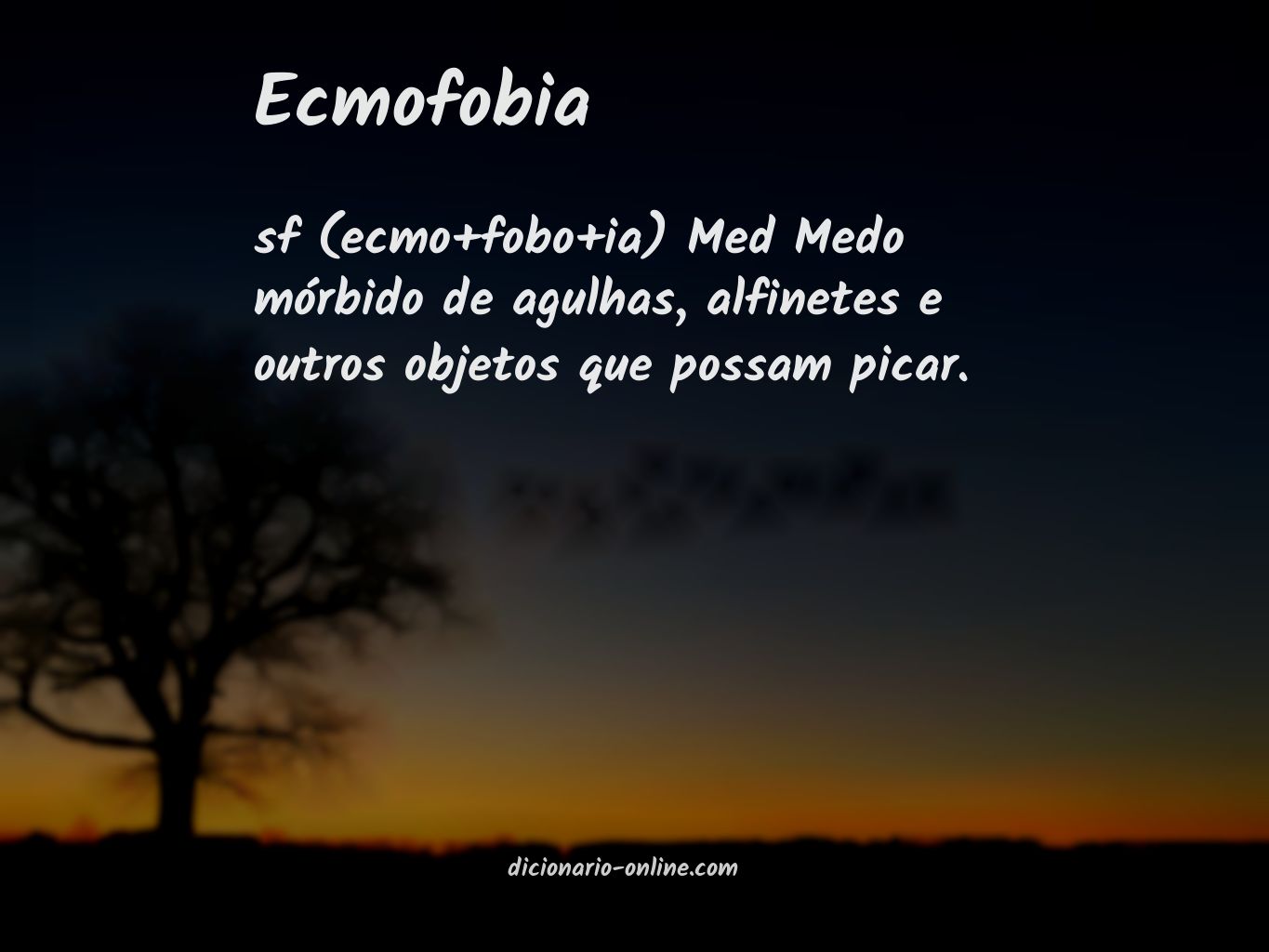 Significado de ecmofobia