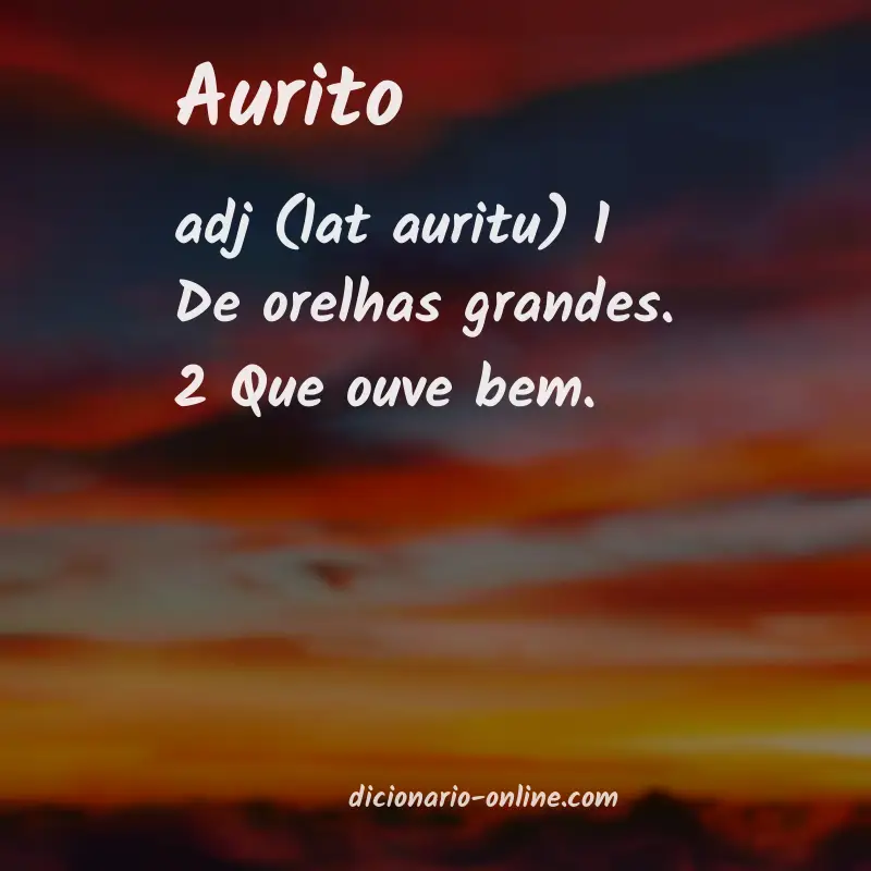Significado de aurito