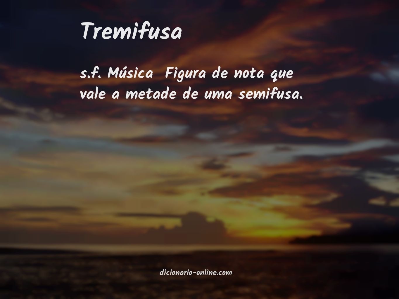 Significado de tremifusa