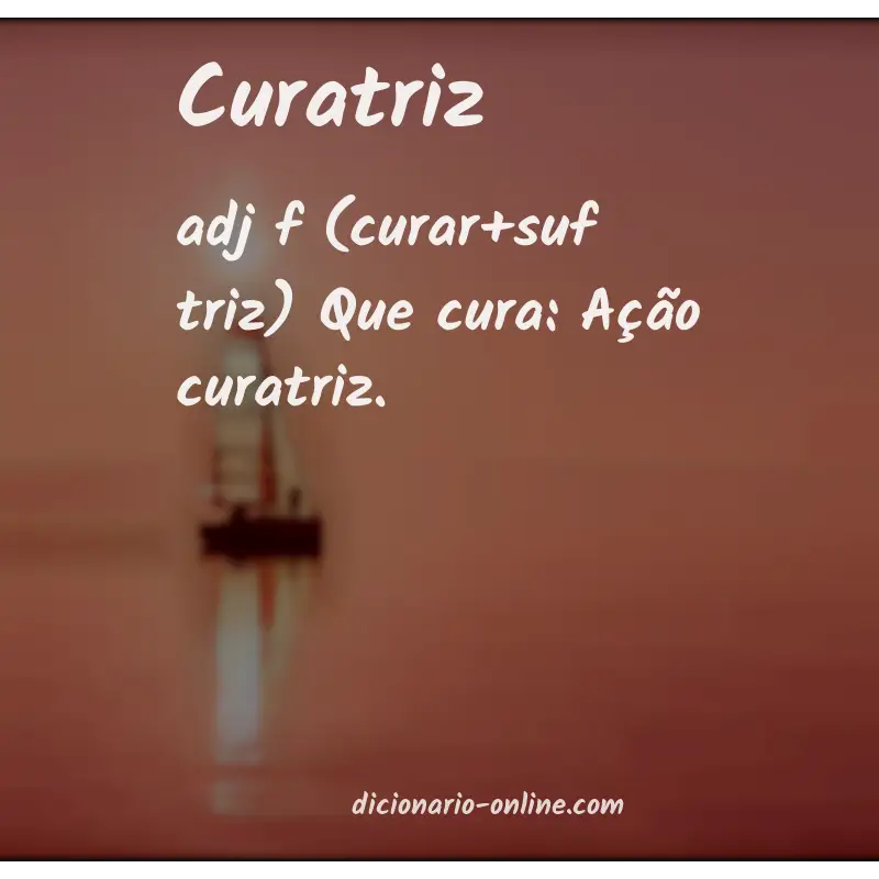 Significado de curatriz
