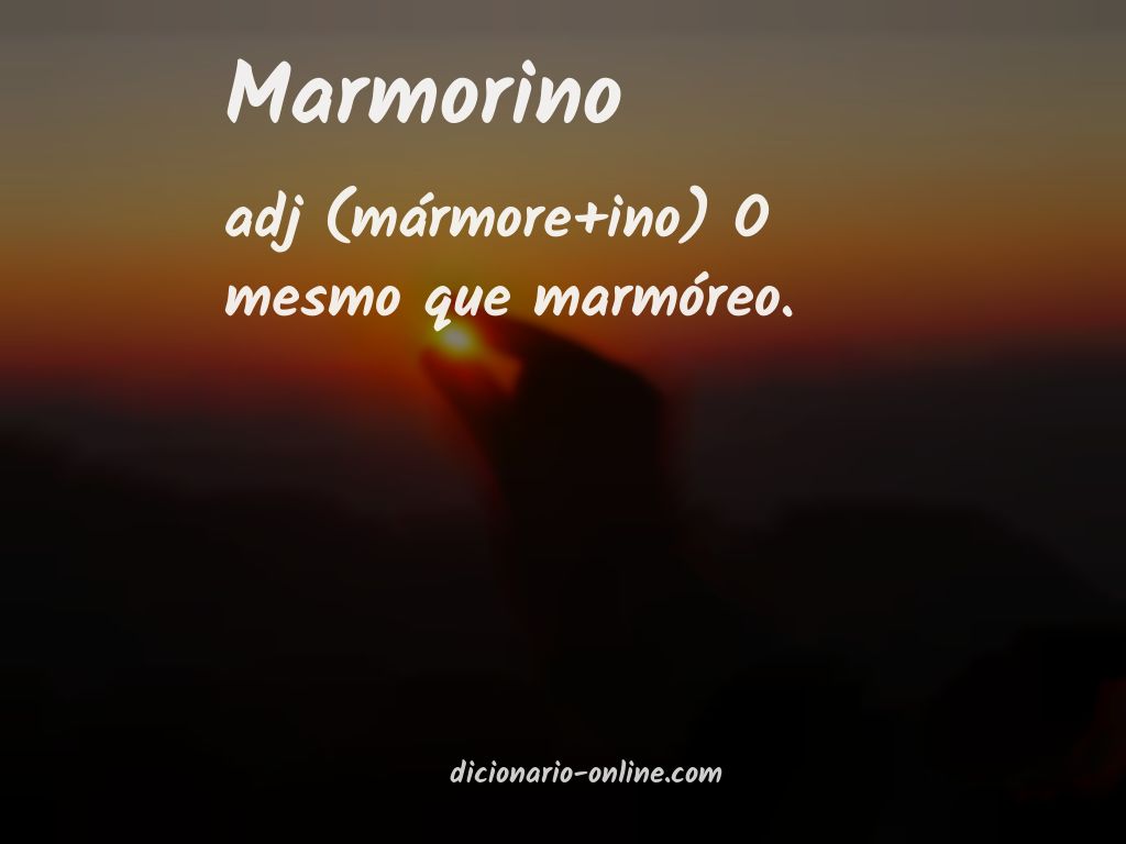 Significado de marmorino