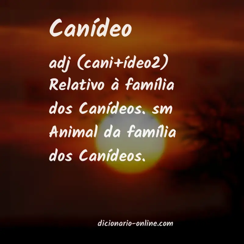 Significado de canídeo