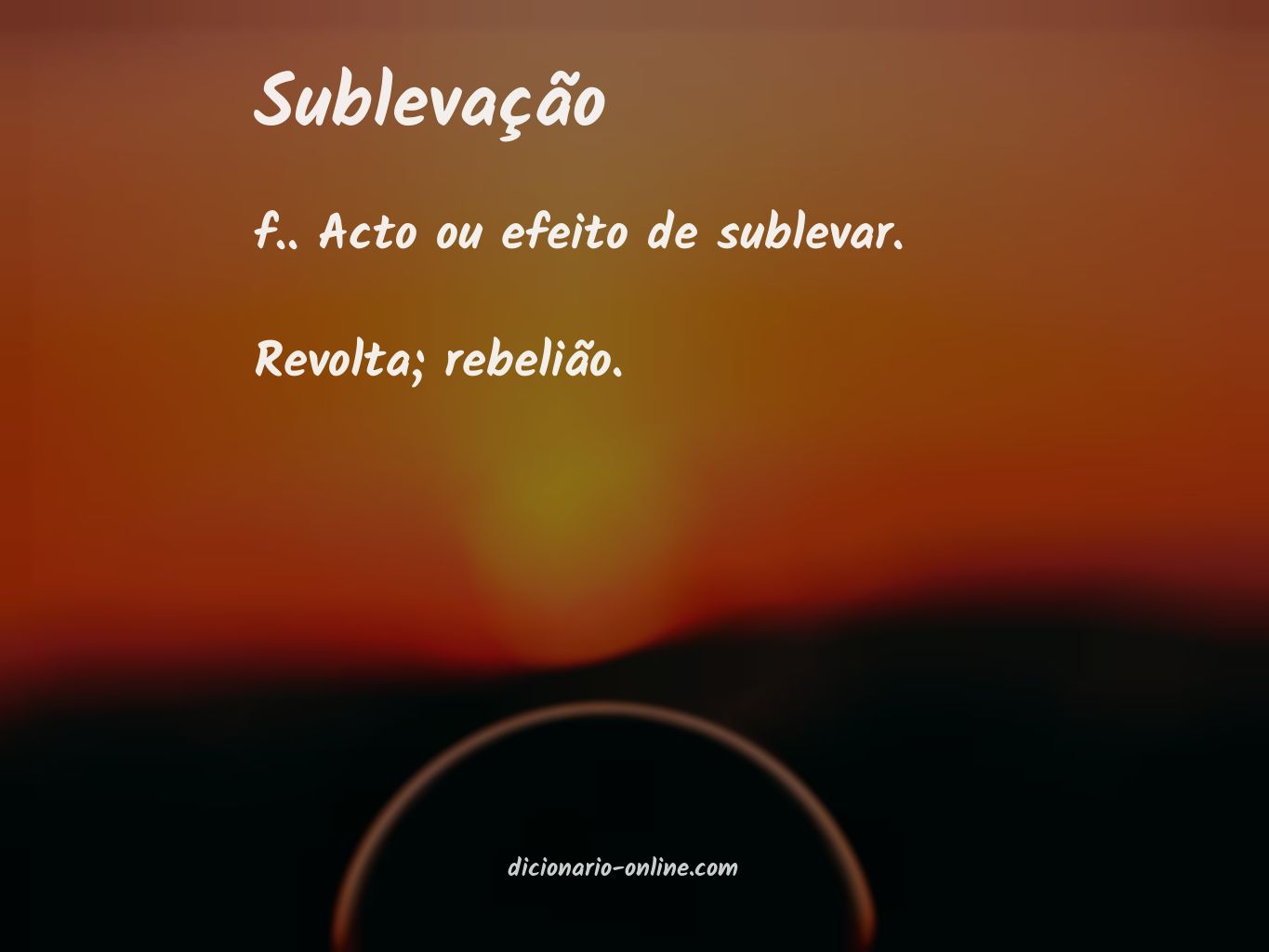 Significado de sublevação