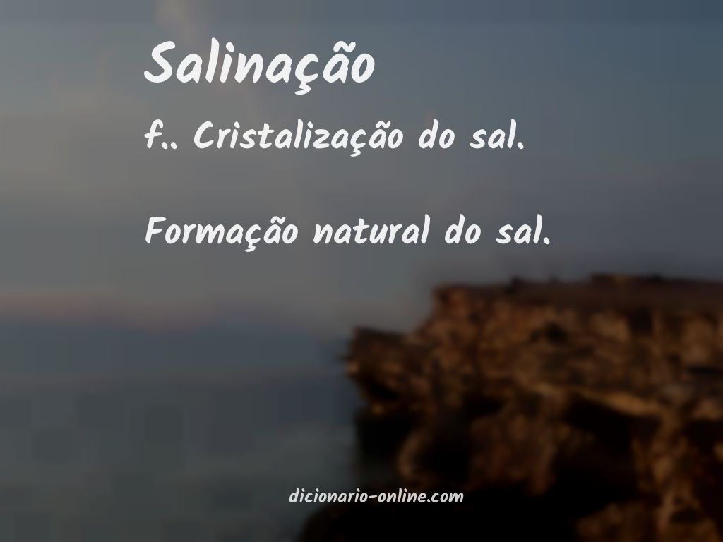 Significado de salinação