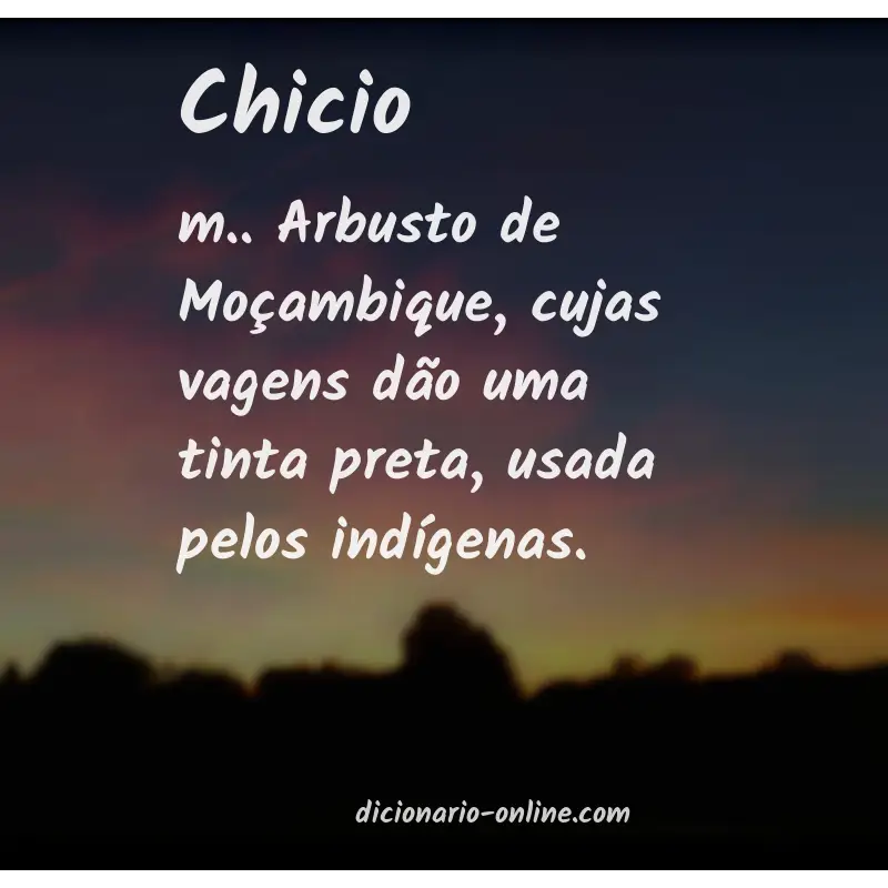 Significado de chicio