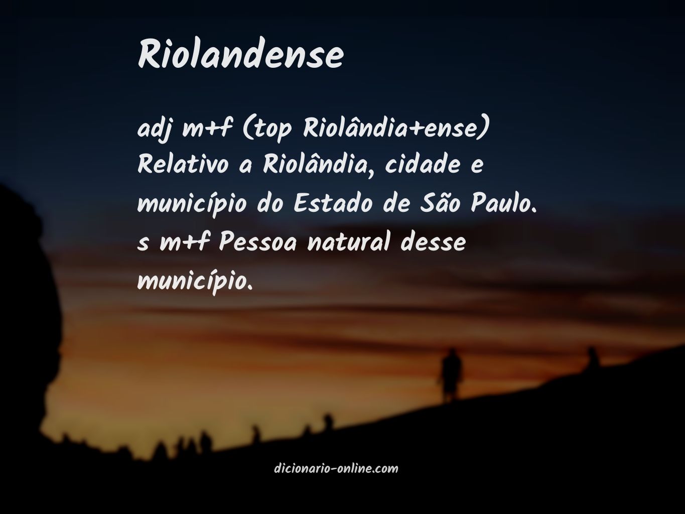 Significado de riolandense