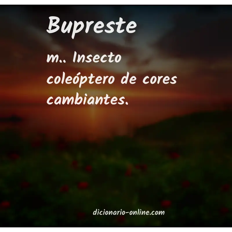 Significado de bupreste