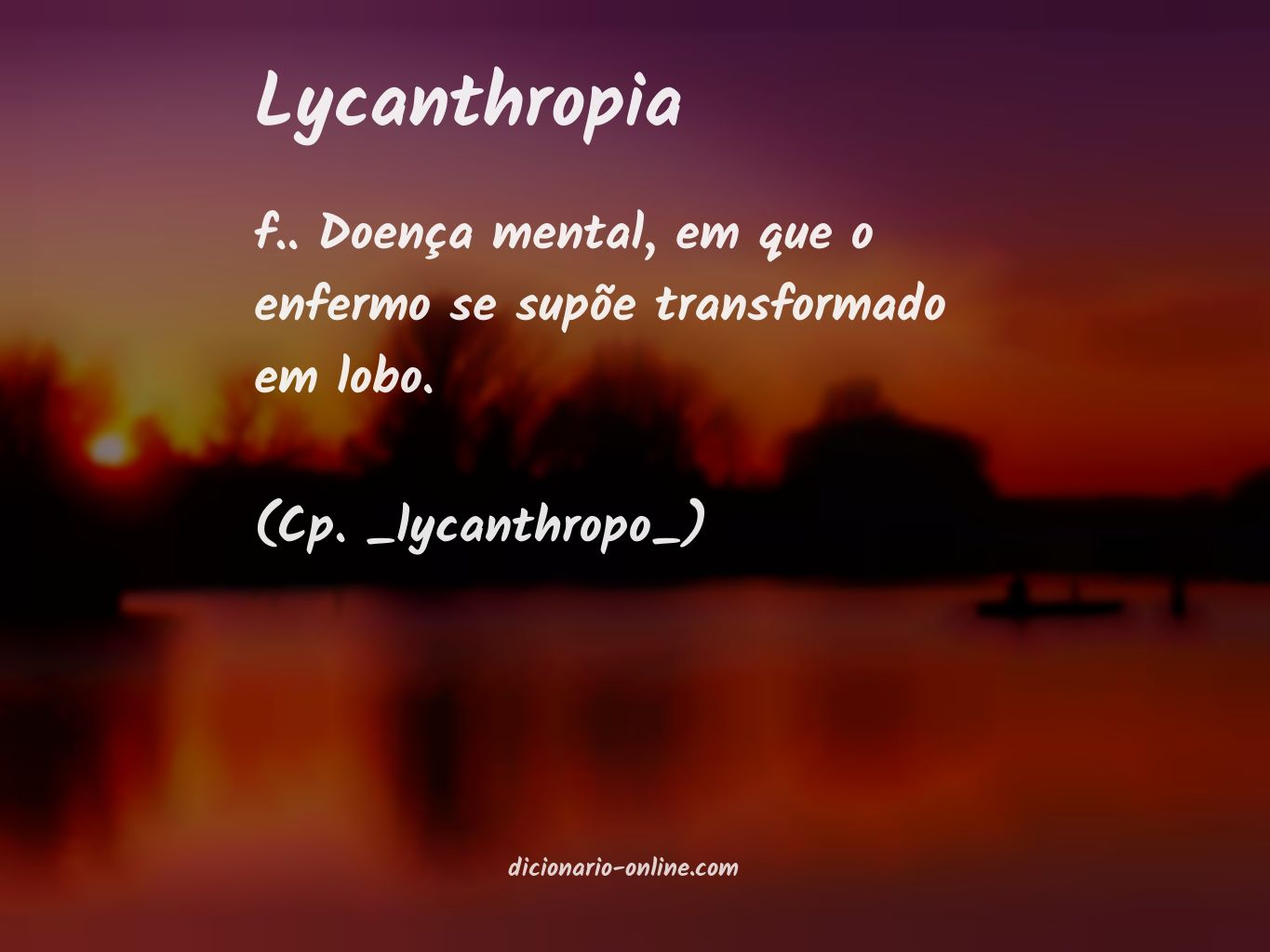 Significado de lycanthropia