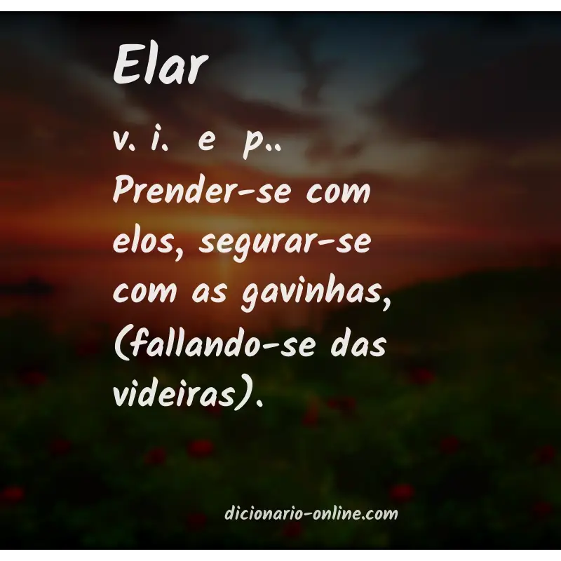 Significado de elar