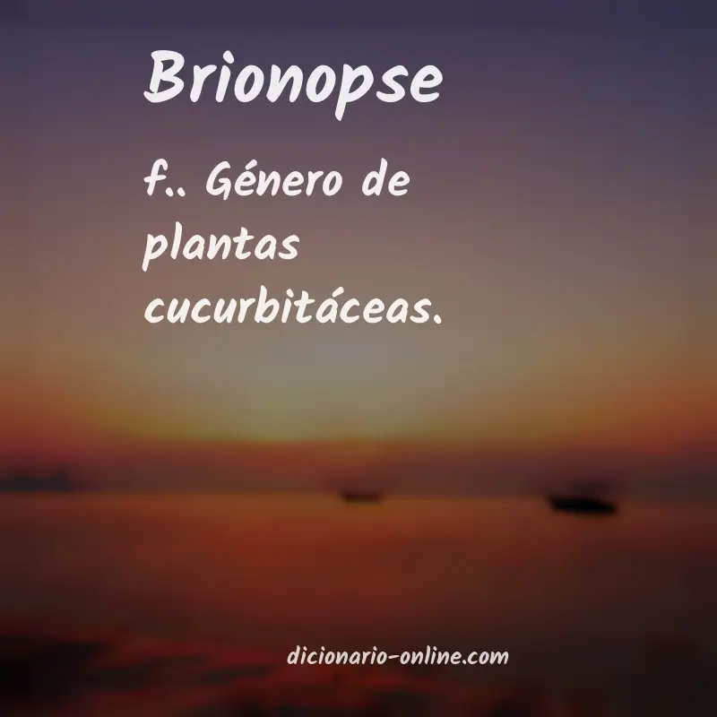 Significado de brionopse