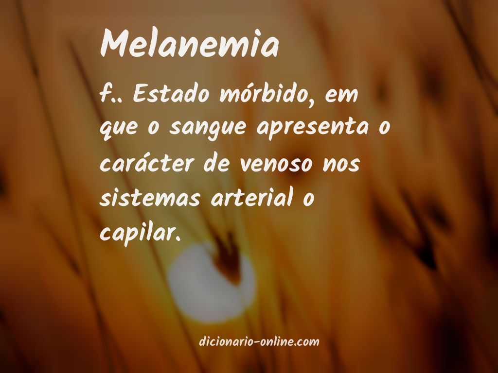 Significado de melanemia