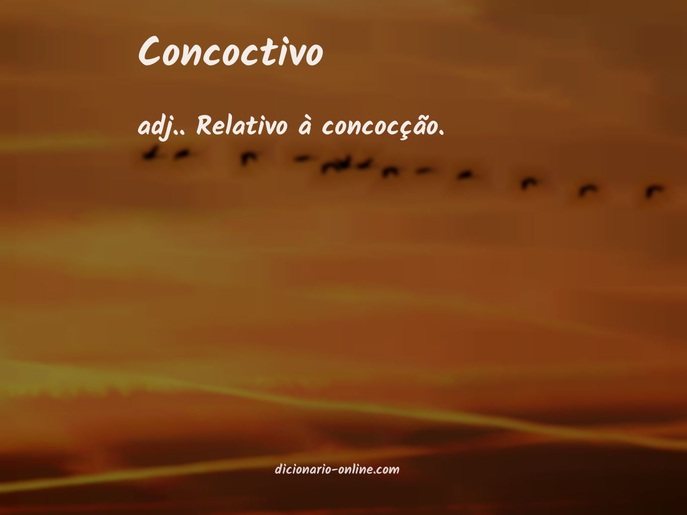 Significado de concoctivo