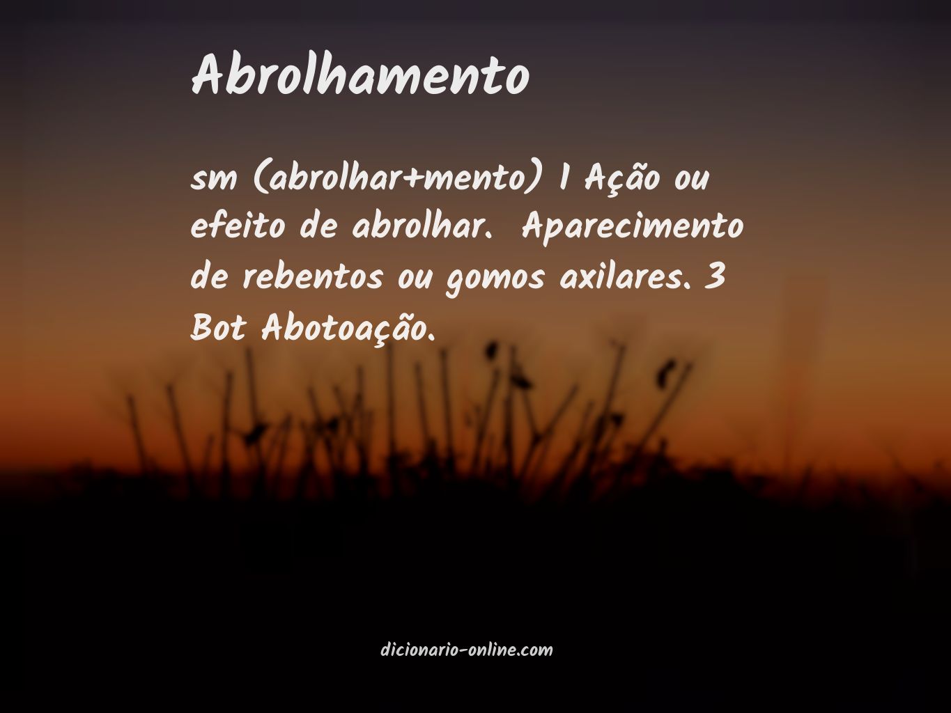 Significado de abrolhamento