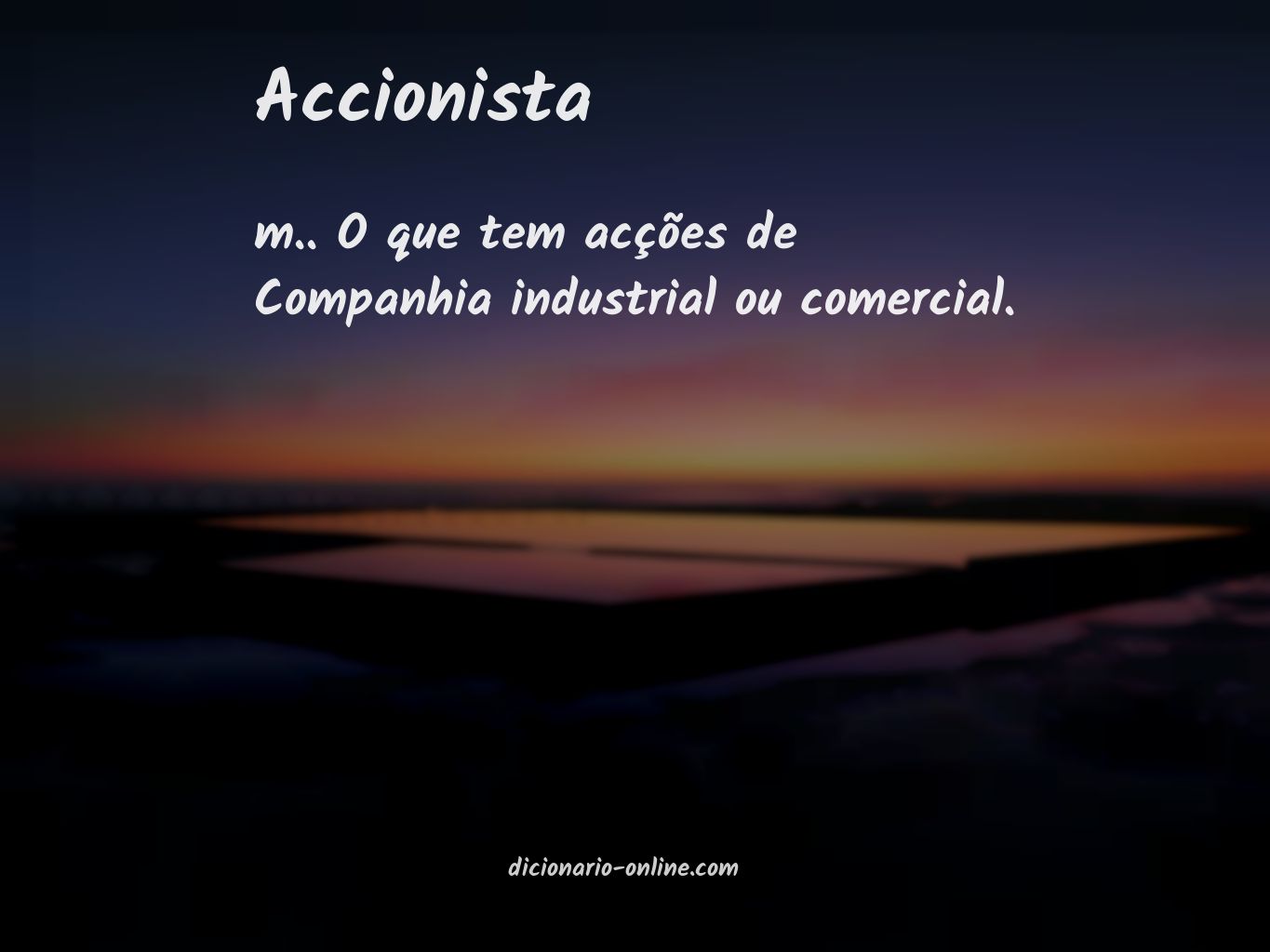 Significado de accionista