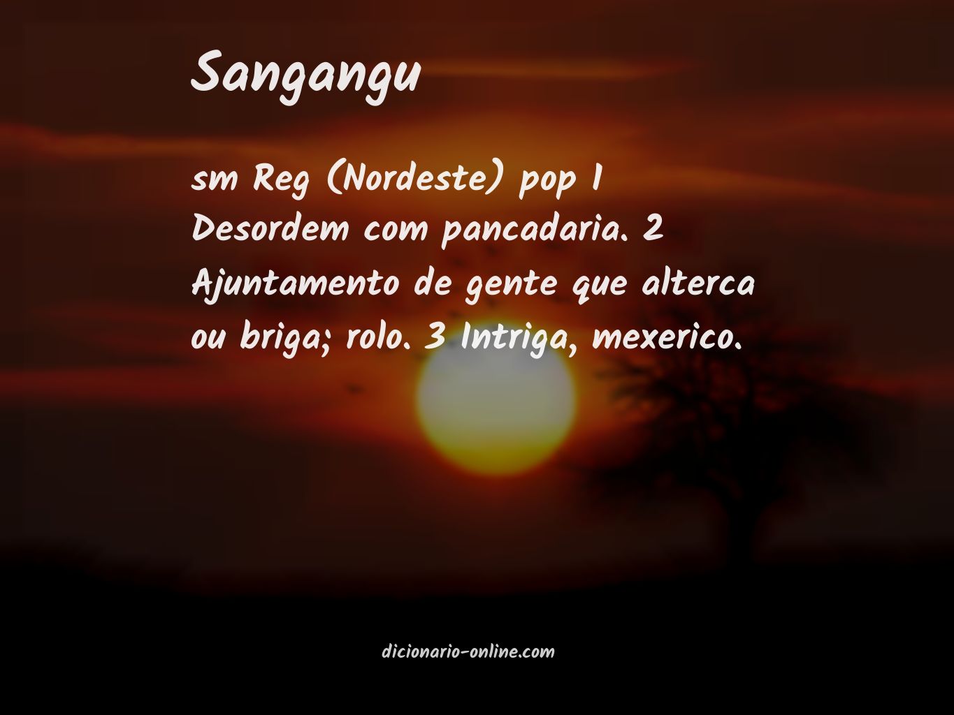 Significado de sangangu