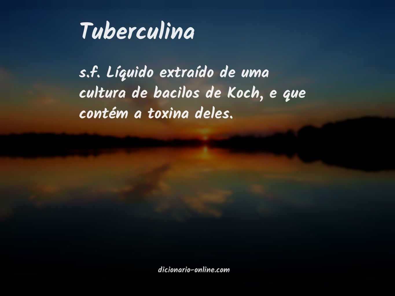 Significado de tuberculina