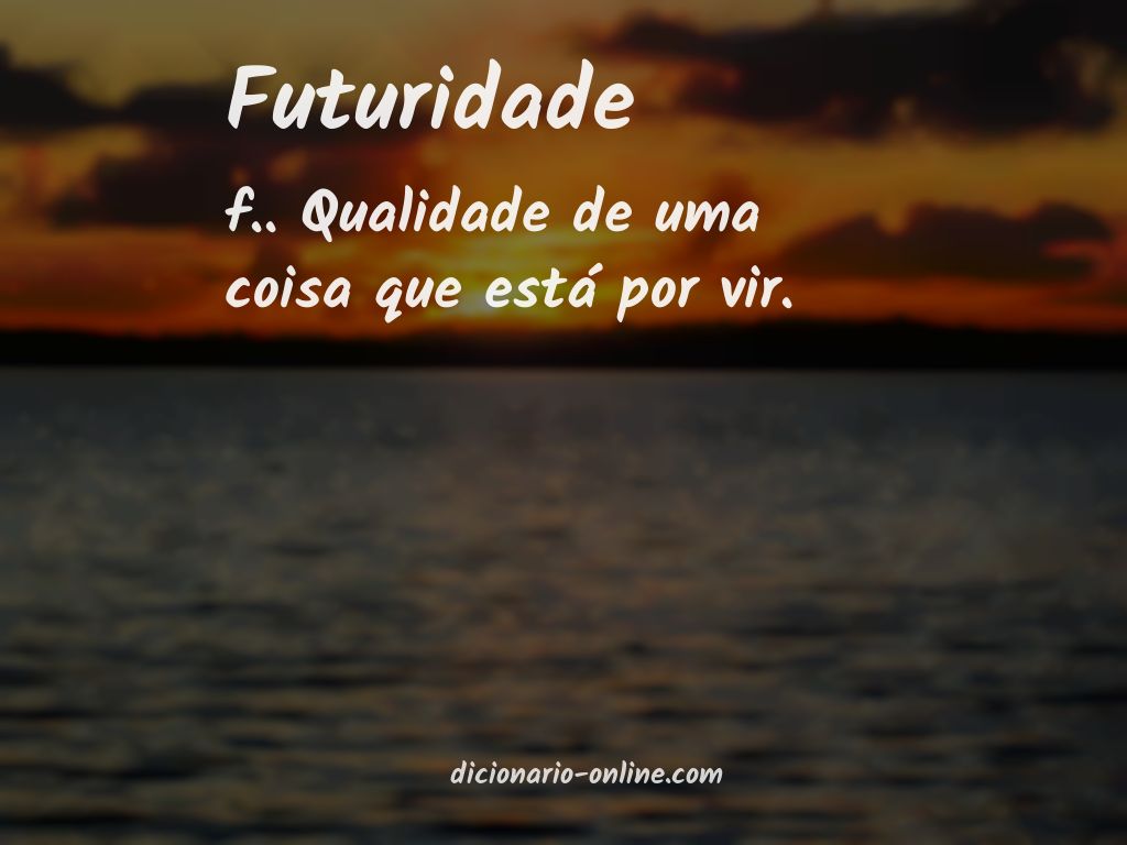 Significado de futuridade