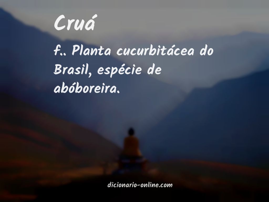 Significado de cruá