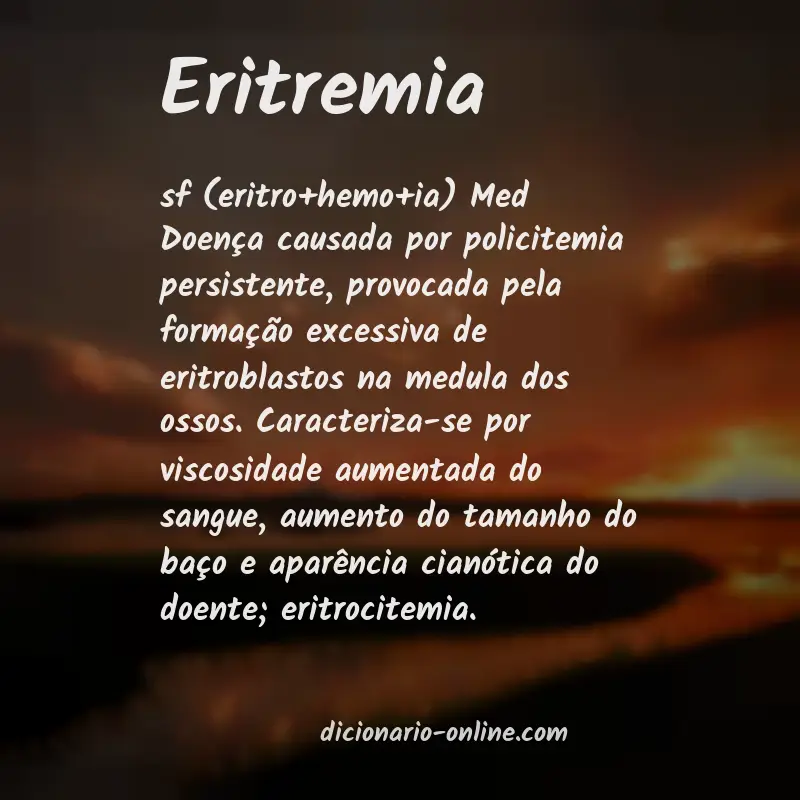 Significado de eritremia