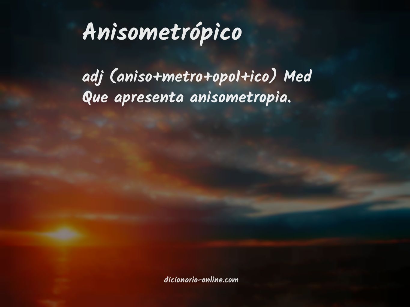 Significado de anisometrópico