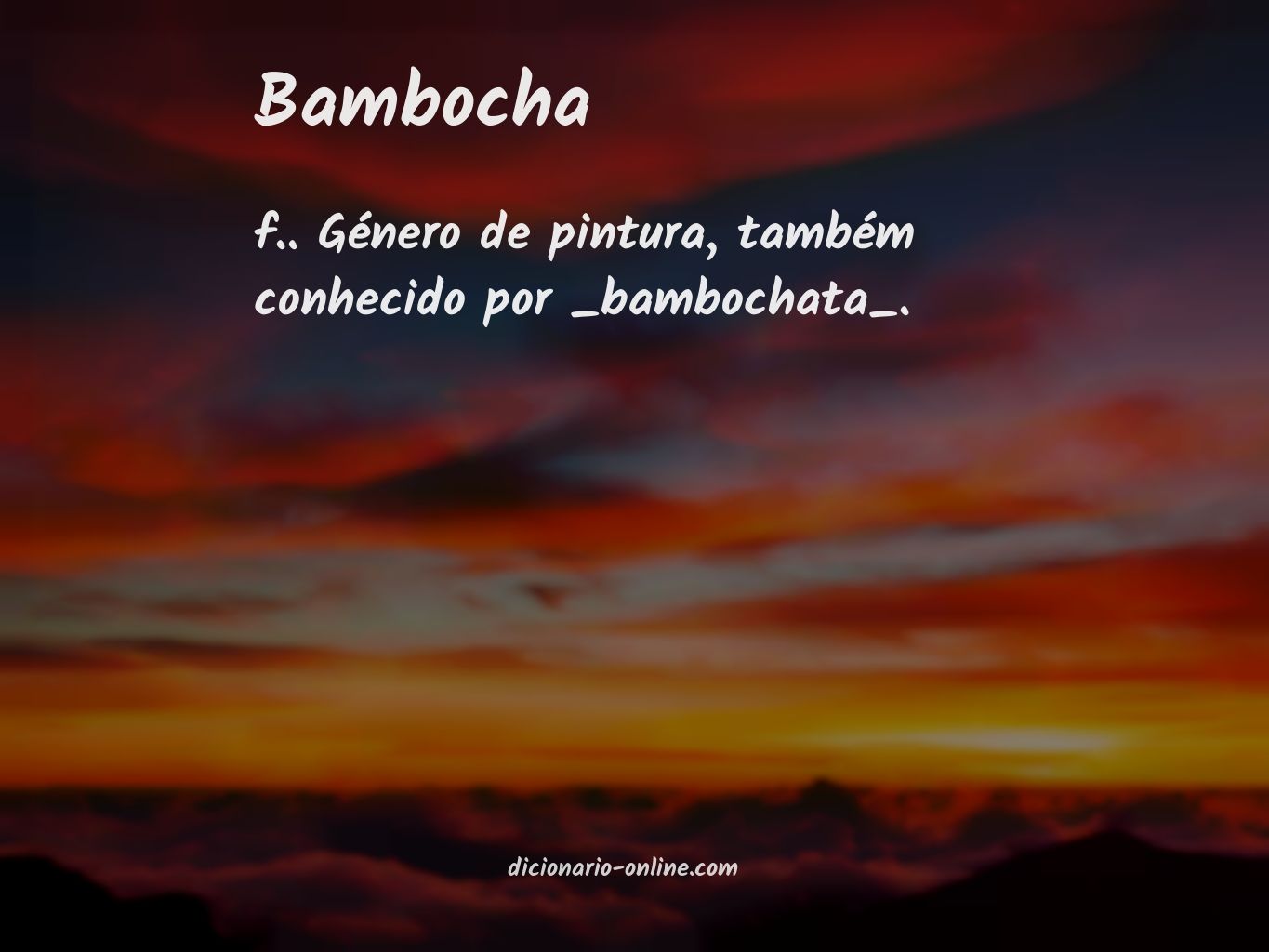 Significado de bambocha