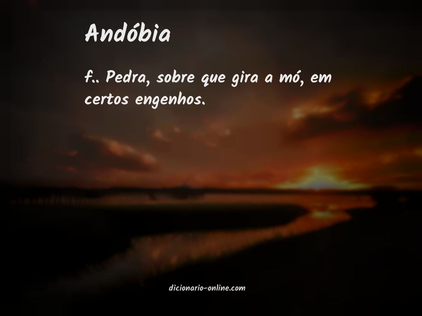 Significado de andóbia