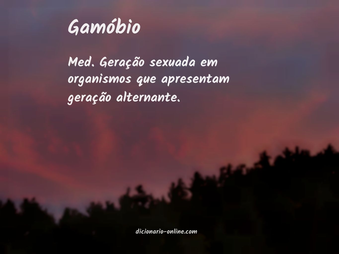 Significado de gamóbio