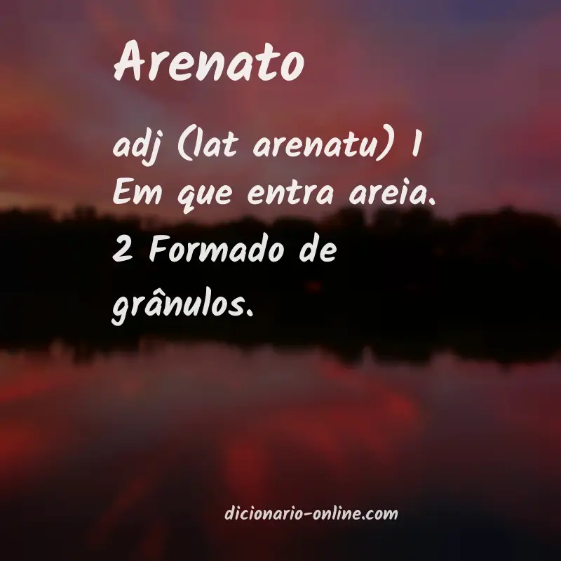 Significado de arenato