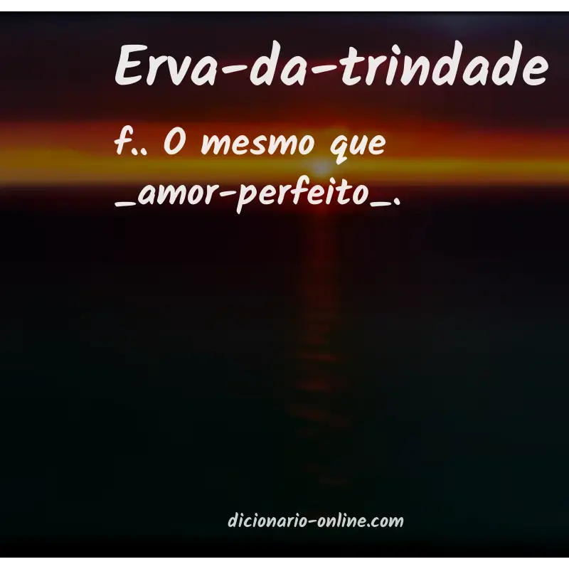 Significado de erva-da-trindade