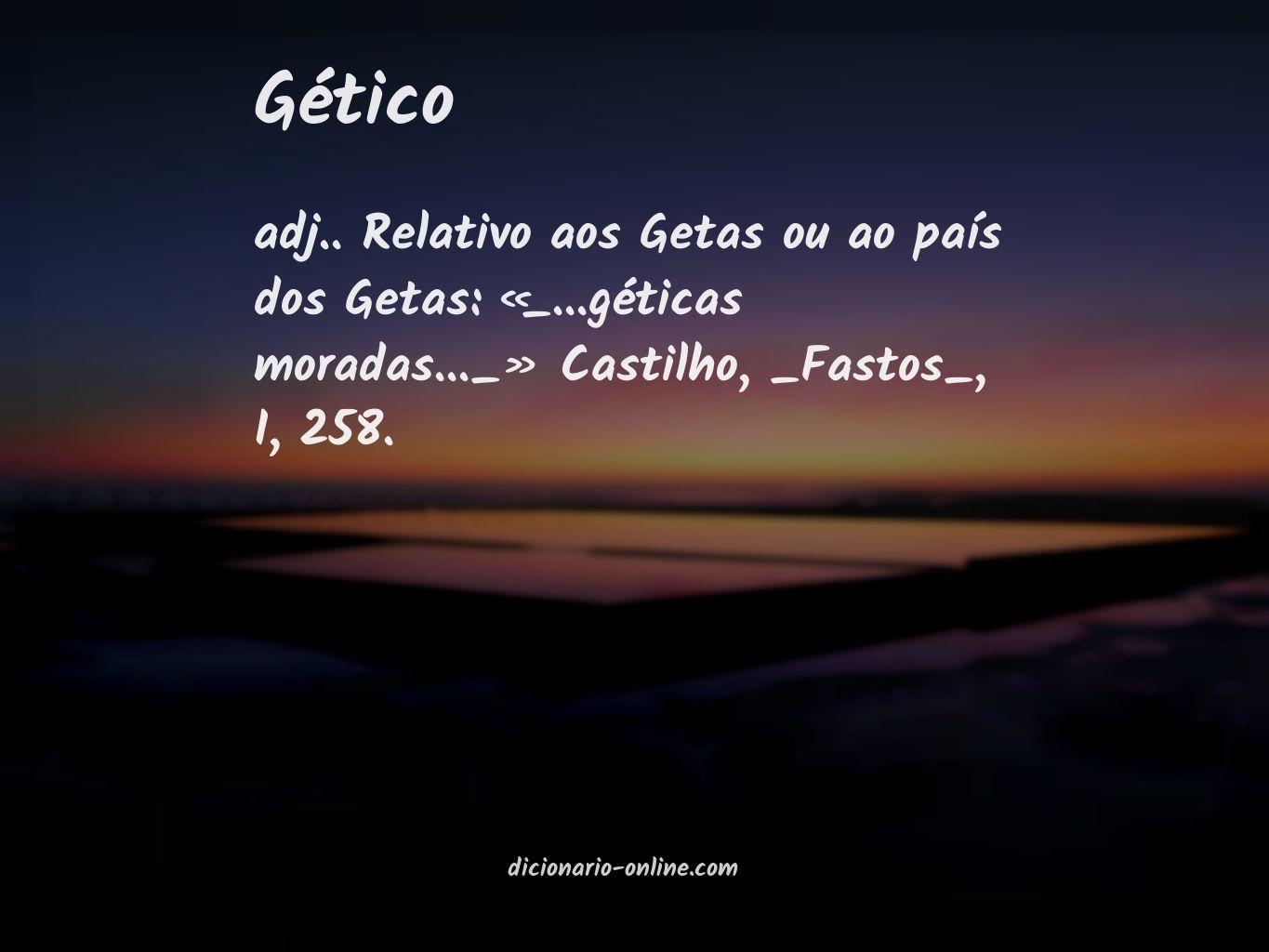 Significado de gético