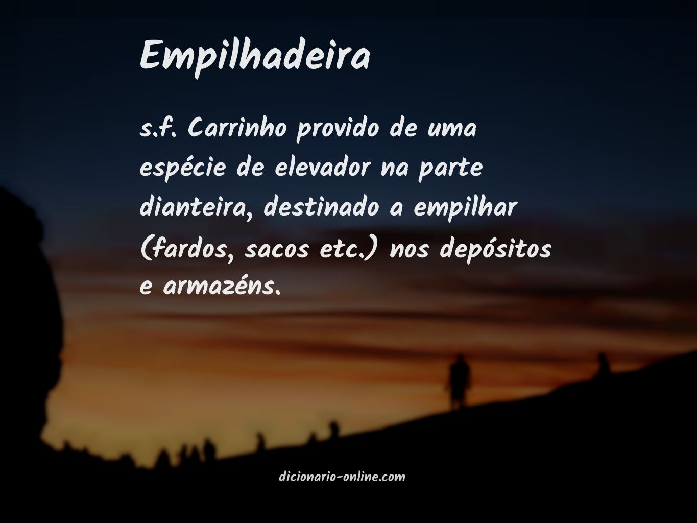 Significado de empilhadeira