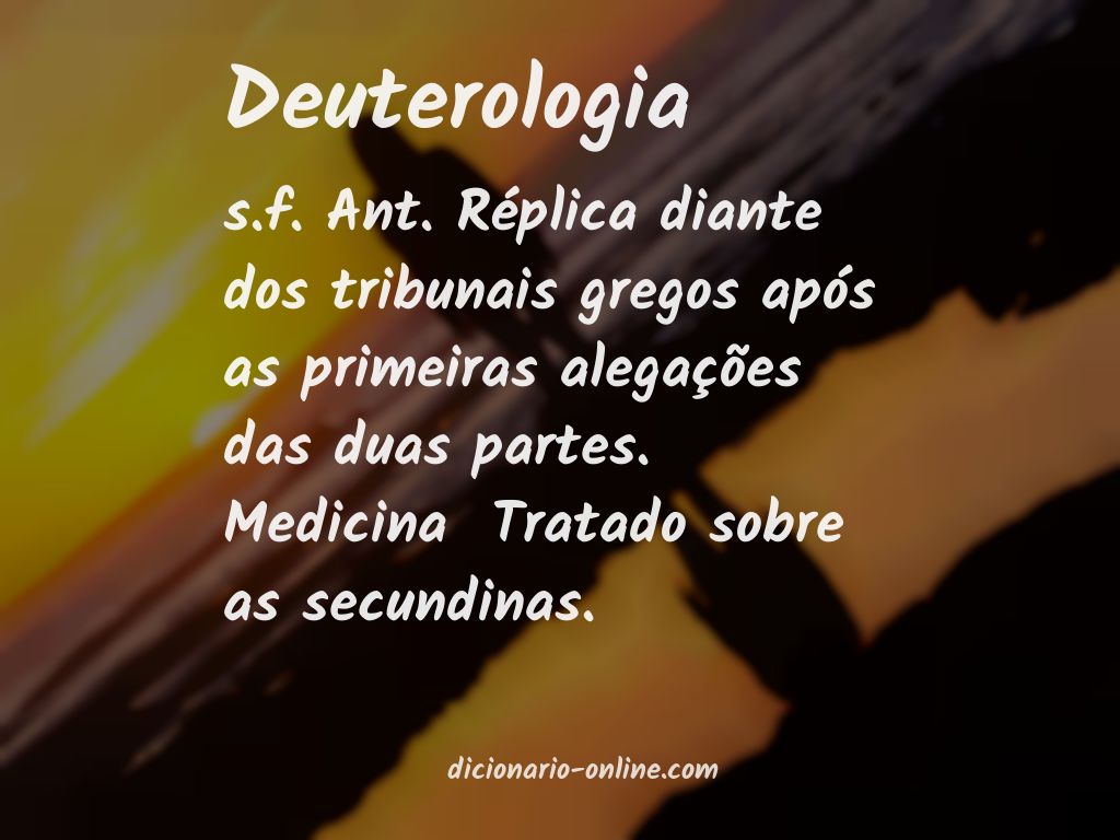 Significado de deuterologia