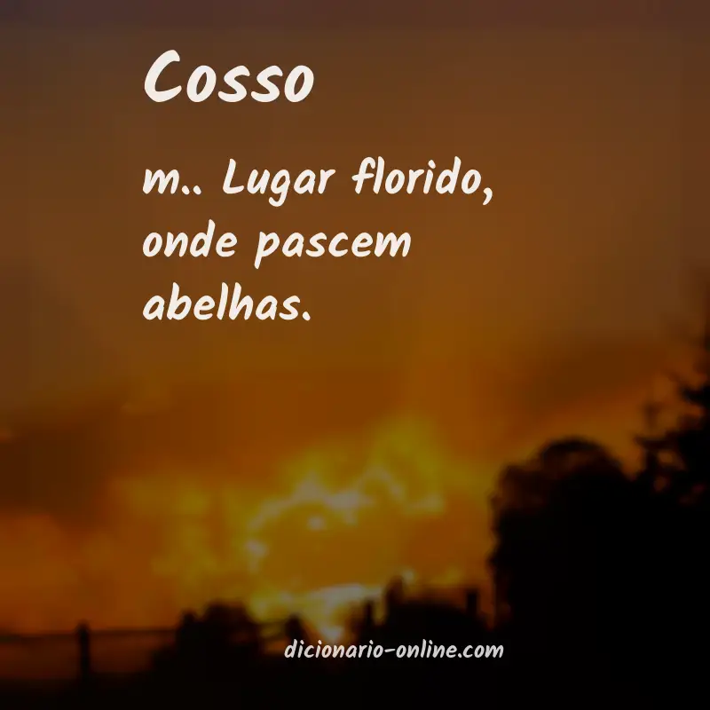 Significado de cosso