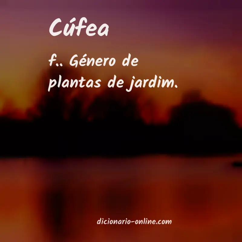 Significado de cúfea