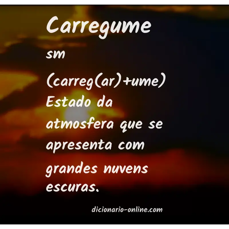 Significado de carregume