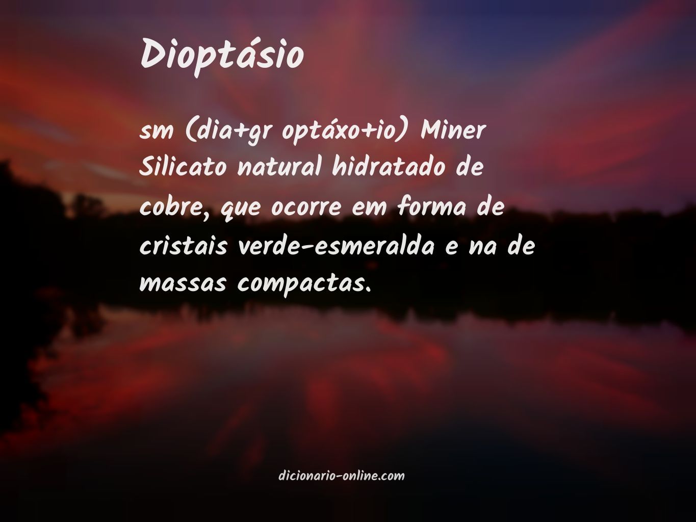 Significado de dioptásio