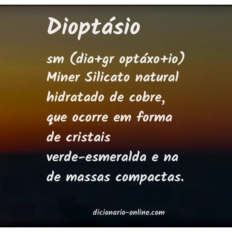 Significado de dioptásio