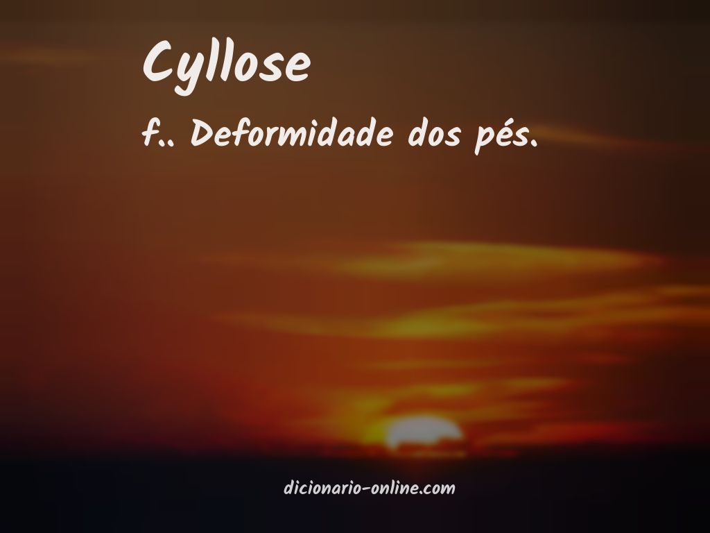 Significado de cyllose