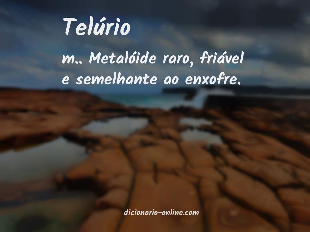 Significado de telúrio