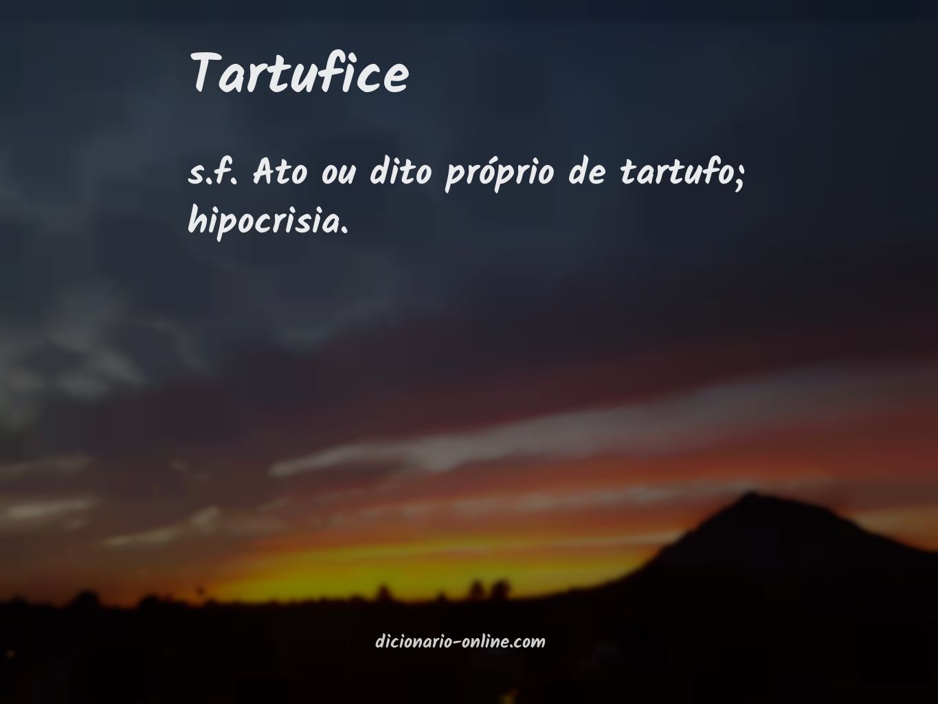 Significado de tartufice