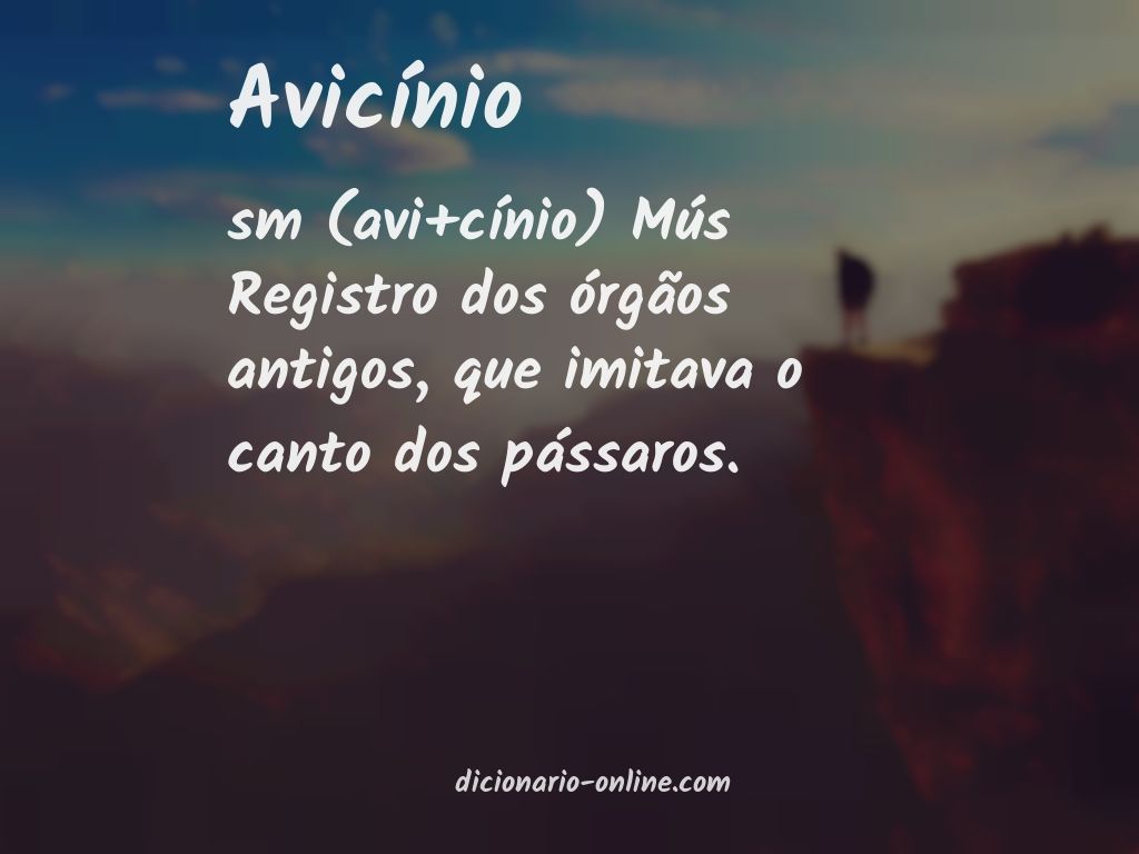 Significado de avicínio